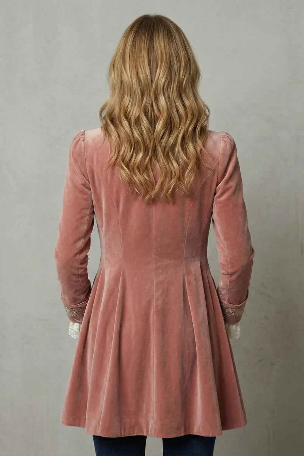 Women's Vintage-Inspired Embroidered Long Coat