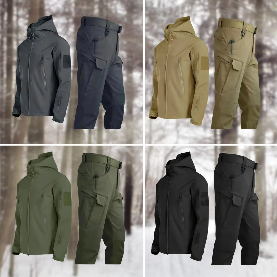 Women's Waterproof Outdoor Tactical Set – Hooded Jacket And Cargo Trousers
