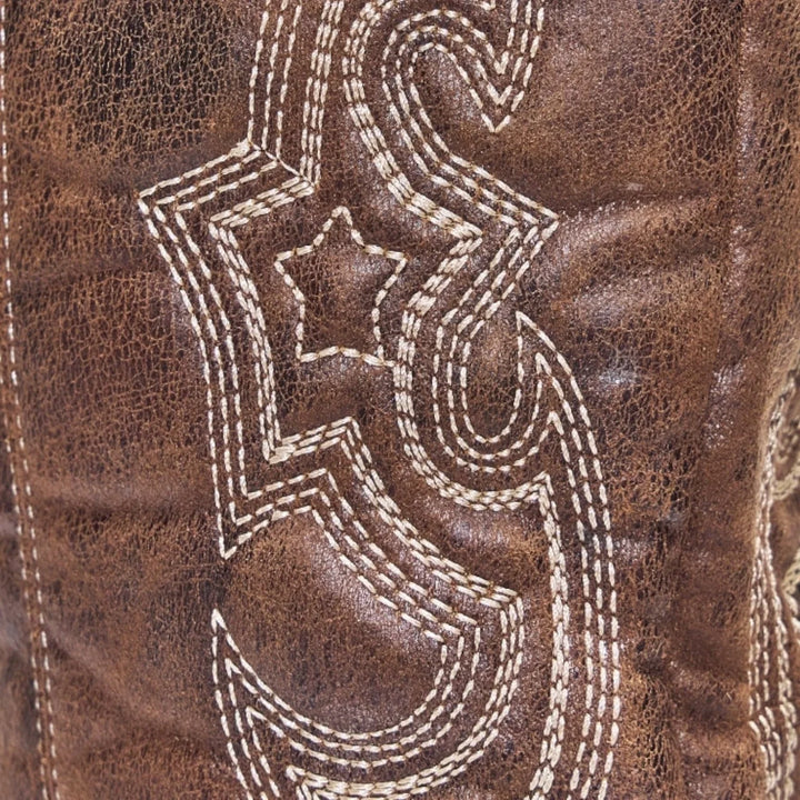 Women's Western Calf-High Boots – Pointed Toe And Decorative Stitching