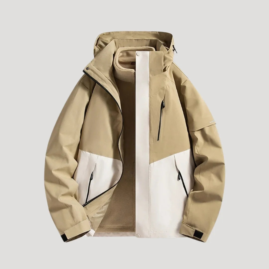 Women's Water-Resistant Hooded Windbreaker Rain Jacket