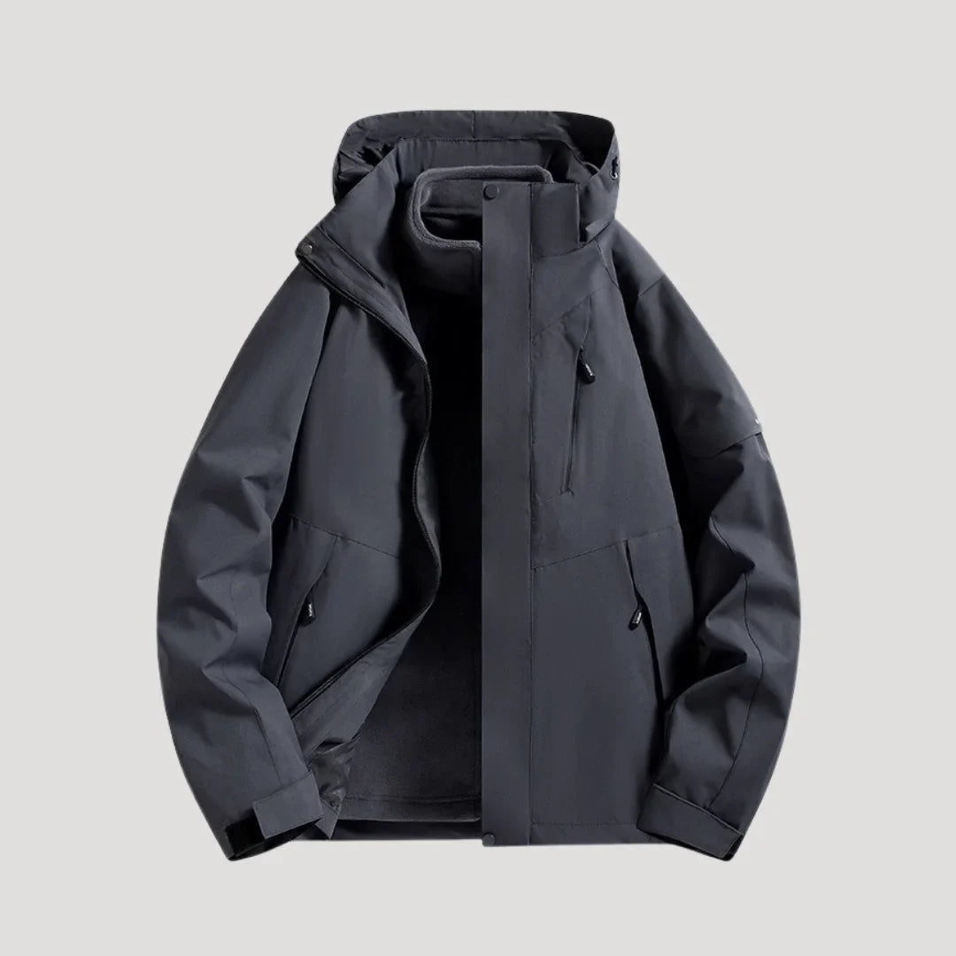 Women's Water-Resistant Hooded Windbreaker Rain Jacket