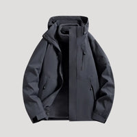 Women's Water-Resistant Hooded Windbreaker Rain Jacket
