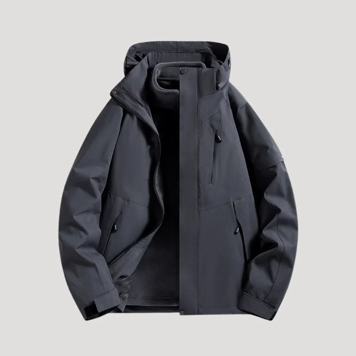 Women's Water-Resistant Hooded Windbreaker Rain Jacket