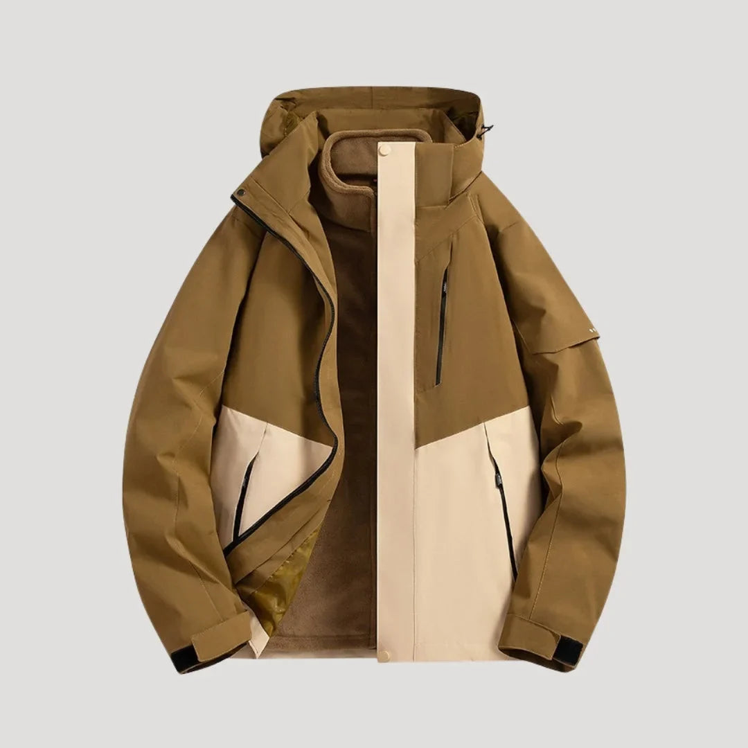Women's Water-Resistant Hooded Windbreaker Rain Jacket