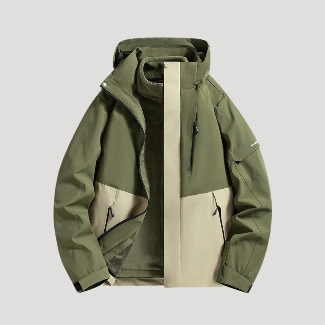 Women's Water-Resistant Hooded Windbreaker Rain Jacket