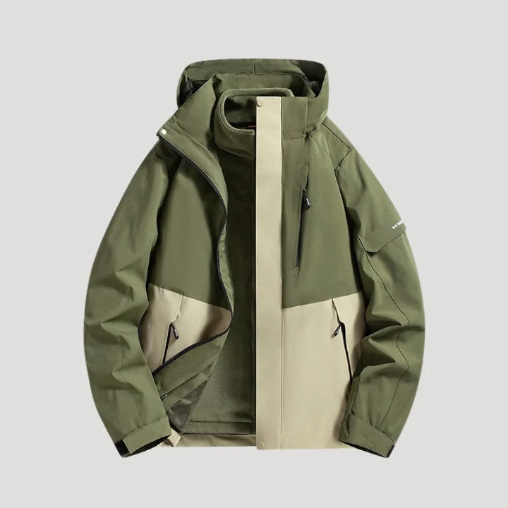 Women's Water-Resistant Hooded Windbreaker Rain Jacket