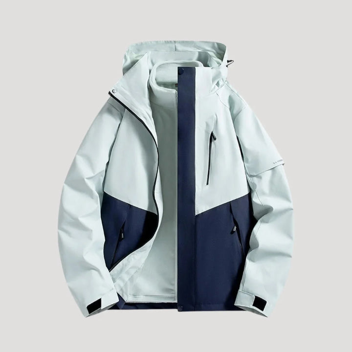 Women's Water-Resistant Hooded Windbreaker Rain Jacket