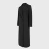 Women's Winter Longline Double-Breasted Wool Coat – Notched Lapel