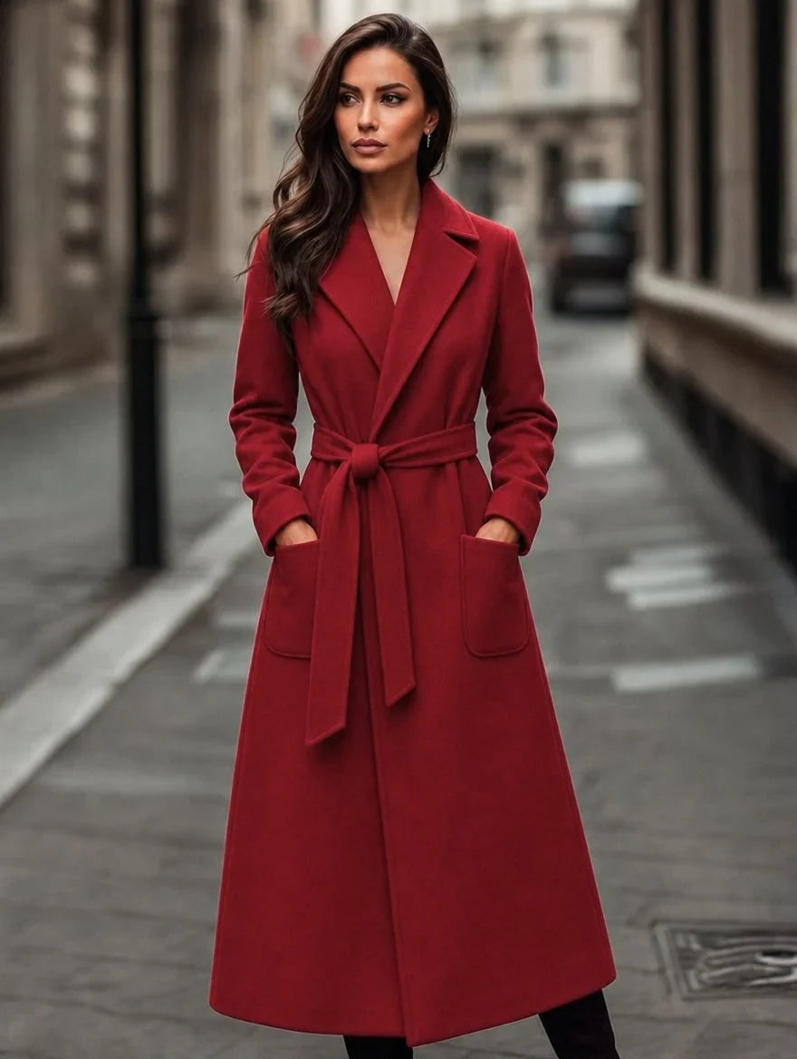 Women's Wool Winter Coat – Belt
