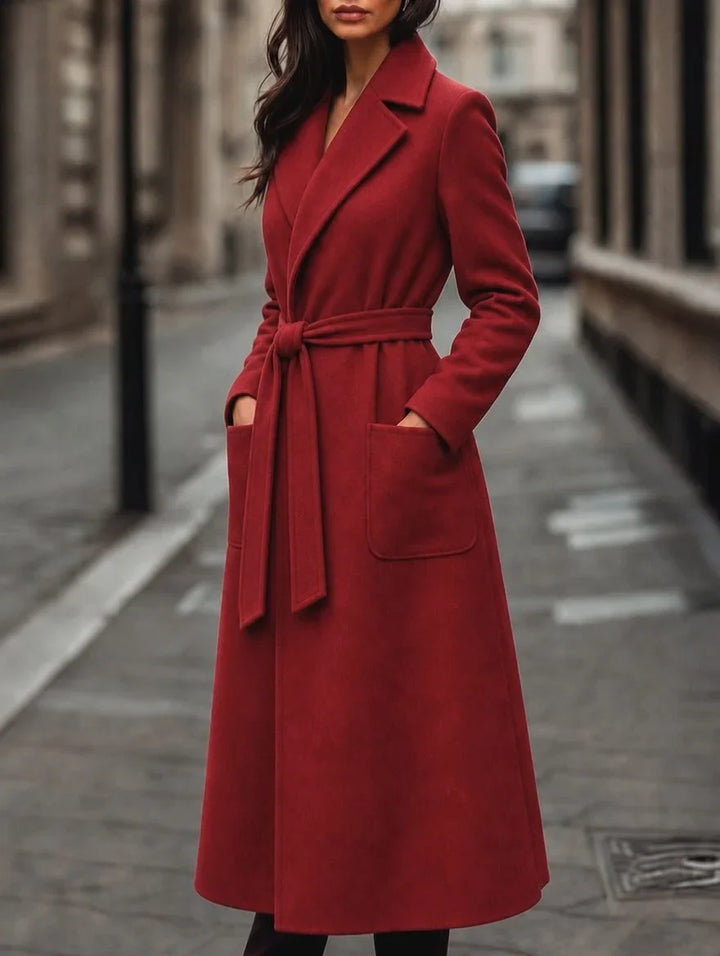 Women's Wool Winter Coat – Belt