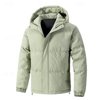 Relaxed Padded Jacket with Adjustable Hood and Roomy Pockets