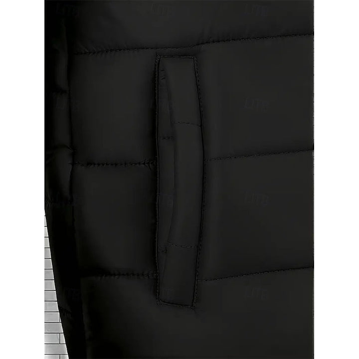 Lightweight Hooded Puffer Jacket with Pockets