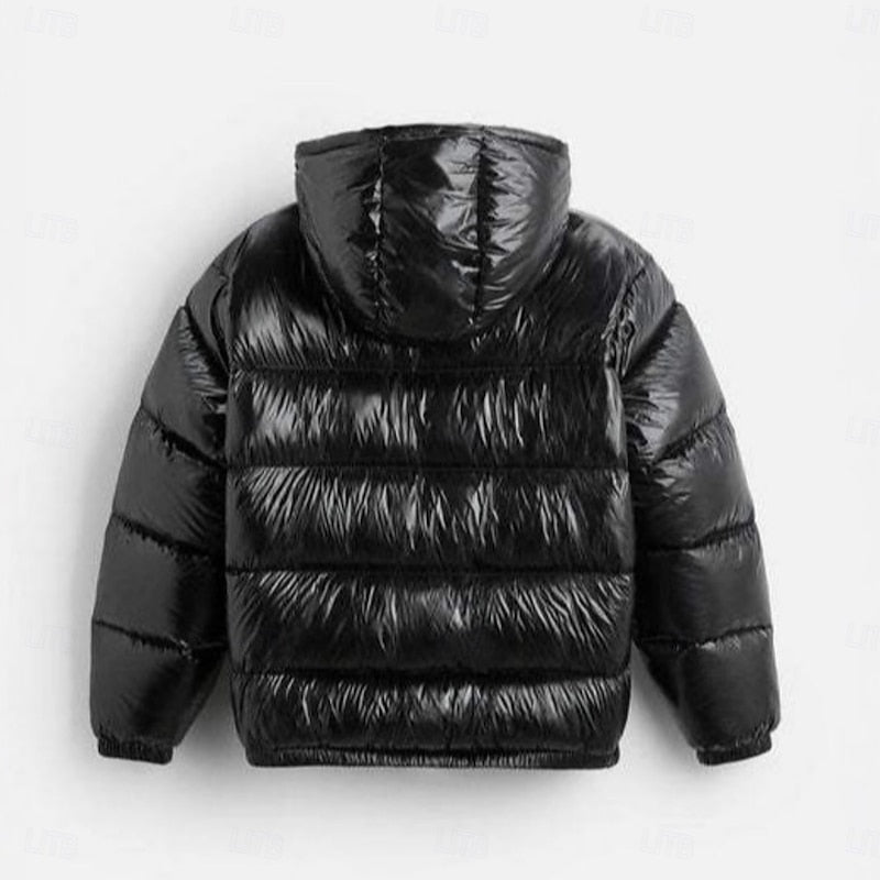 Relaxed Hooded Quilted Jacket with Full-Length Zip