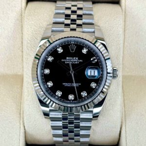 2025 Rolex Datejust 41mm 126334 Jubilee Black Diamond Dial