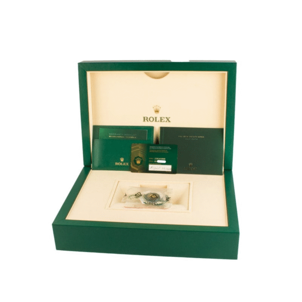 Rolex Day-Date 40 Rose Gold Olive Roman Dial Diamond Bezel 2024 - Image 5
